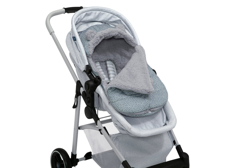 Grey Dots (2439) 8-babyGap Infant Stroller Footmuff