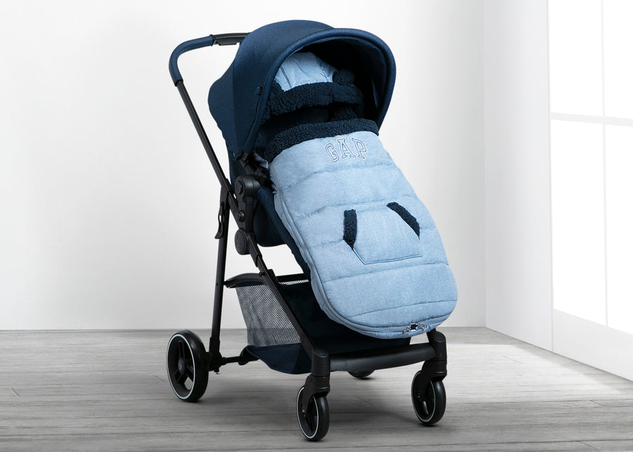 Chambray (2434) 26-babyGap Toddler Stroller Footmuff
