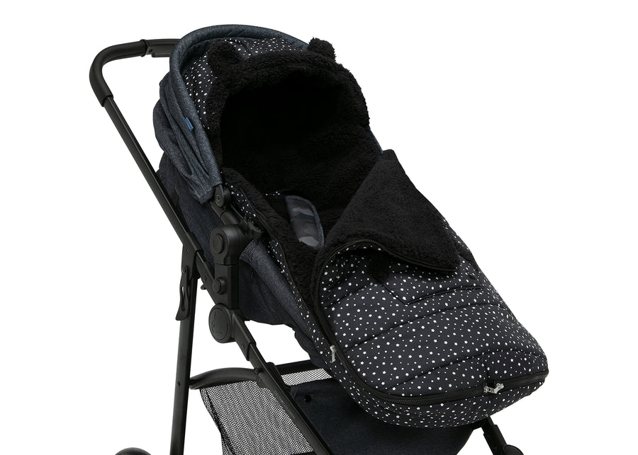 Black with White Stars (2437) 18-babyGap Toddler Stroller Footmuff