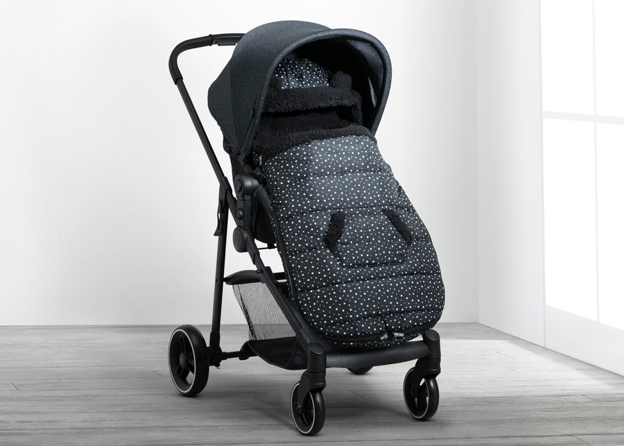 Black with White Stars (2437) 16-babyGap Toddler Stroller Footmuff