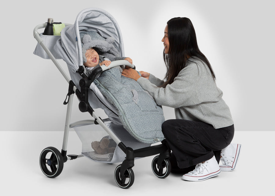 Grey Dots (2439) 7-babyGap Toddler Stroller Footmuff