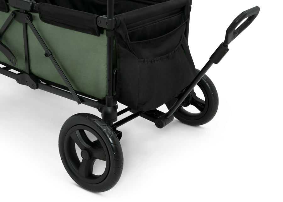 Black (001) 3-Deluxe Wagon All-Terrain Sand Wheel Kit for Stroller Wagon (60003A)