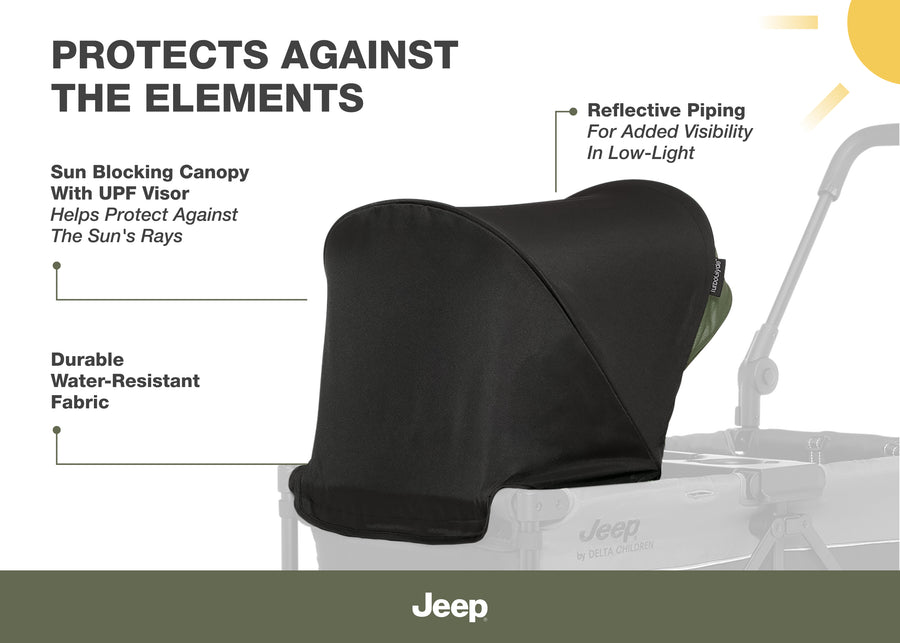 Black (2378) 2-TurboGlyde Extra Canopy