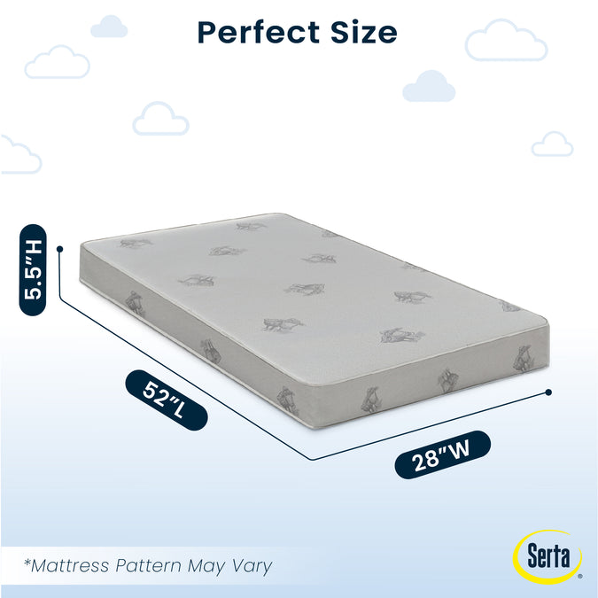 No Color (NO) 2-Serta Perfect Start Deluxe Limited Dual Sided Baby Crib Mattress and Toddler Mattress