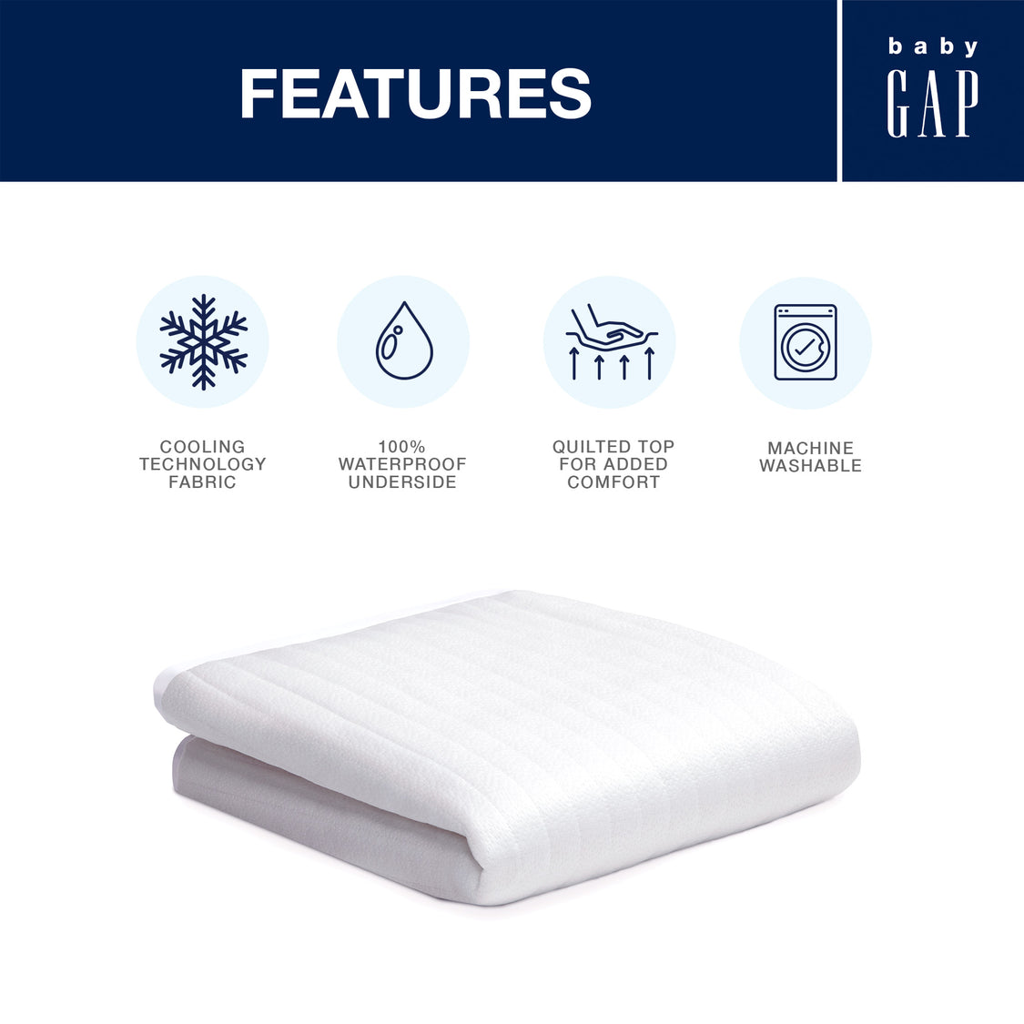 babyGap Cooling Crib Mattress Pad