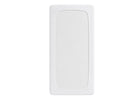 A white rectangular mat with rounded corners and a textured, ribbed border, shown against a plain white background. 11-Eco-Cool Cooling Crib Mattress Protector