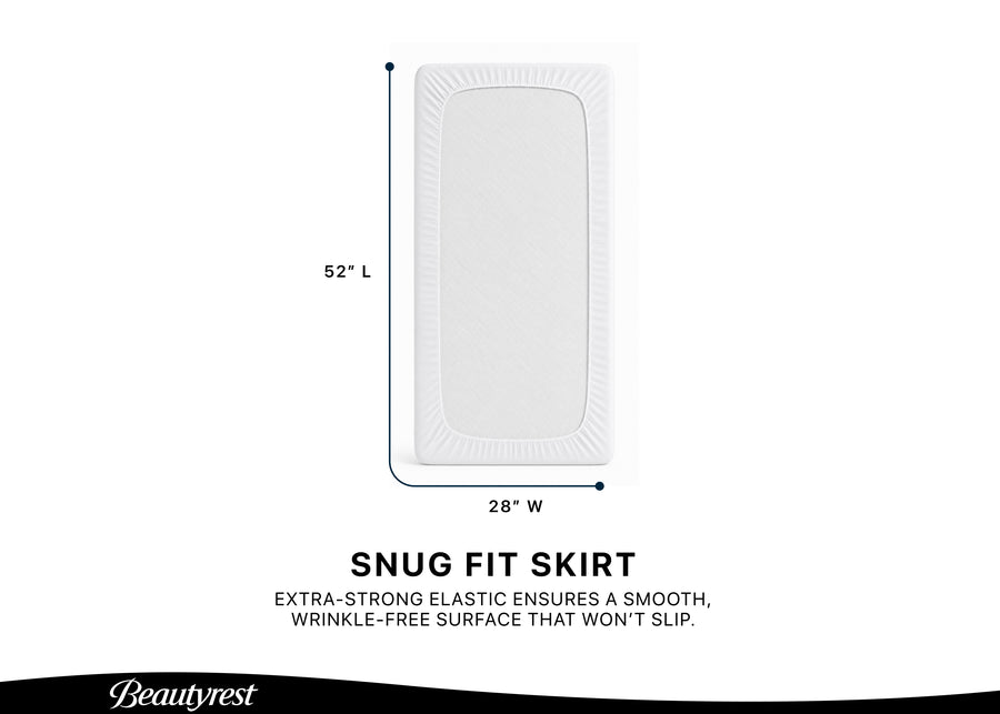 No Color (NO) 6-Eco-Cool Cooling Crib Mattress Protector