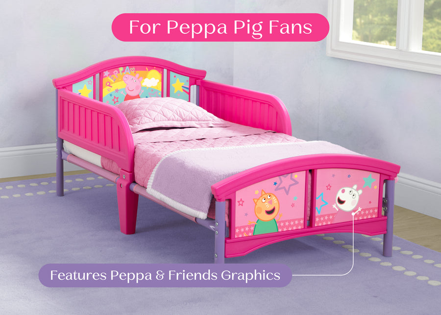 Peppa Pig (1627) 2-Peppa Pig Big Adventures Plastic Toddler Bed