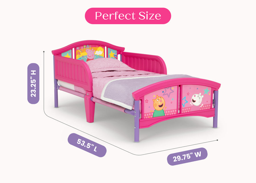 Peppa Pig (1627) 4-Peppa Pig Big Adventures Plastic Toddler Bed