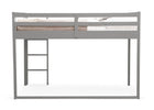 Grey (026) 8-Twin Loft Bed with Guardrail and Ladder