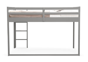 Grey (026) 9-Twin Loft Bed with Guardrail and Ladder