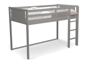 Grey (026) 7-Twin Loft Bed with Guardrail and Ladder