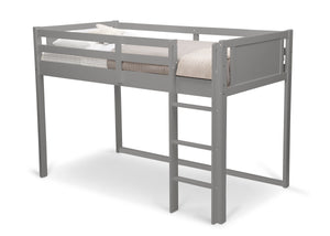 Grey (026) 8-Twin Loft Bed with Guardrail and Ladder