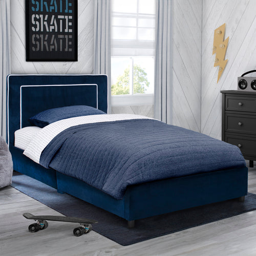 BB81435GN 999 upholstered twin bed blue lifestyle 03