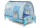 Bluey (1077) 2-Bluey Plastic Toddler Bed with Tent