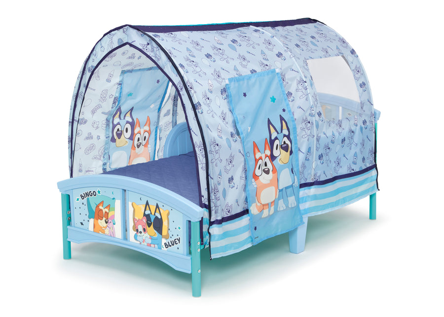 Bluey (1077) 5-Bluey Plastic Toddler Bed with Tent