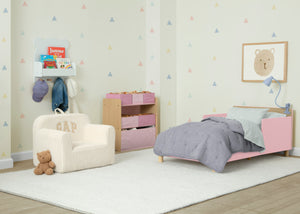 Blush Pink (1271) 0-GapKids Wood Toddler Bed with Reversible Headboard