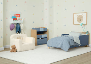 Indigo Blue (1680) 1-GapKids Wood Toddler Bed with Reversible Headboard
