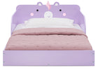 Unicorn (1615) 2-Unicorn Wood Floor Toddler Bed with Reusable Stickers