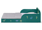 Dino (1616) 5-Dino Wood Floor Toddler Bed with Reusable Stickers
