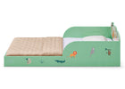 Safari (1730) 5-Safari Wood Floor Toddler Bed with Reusable Stickers