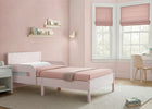 Pink Floral Toile (1727) 26-Cora Wood Twin Bed with Removable Guardrails