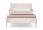 Pink Floral Toile (1727) 34-Cora Wood Twin Bed with Removable Guardrails