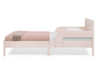 Pink Floral Toile (1727) 36-Cora Wood Twin Bed with Removable Guardrails