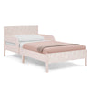 DCB: Pink Floral Toile (1727) 37-Cora Wood Twin Bed with Removable Guardrails