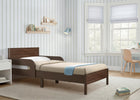 Brown (1728) 38-Cora Wood Twin Bed with Removable Guardrails