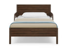 Brown (1728) 46-Cora Wood Twin Bed with Removable Guardrails