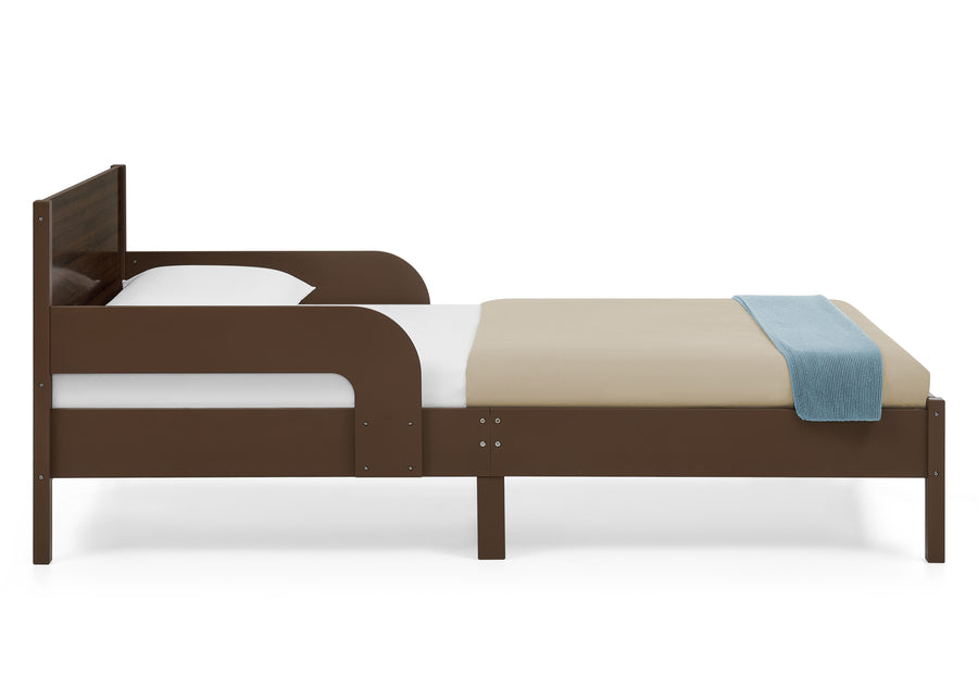 Brown (1728) 47-Cora Wood Twin Bed with Removable Guardrails