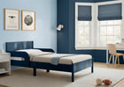 Navy (1729) 50-Cora Wood Twin Bed with Removable Guardrails