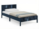 Navy (1729) 57-Cora Wood Twin Bed with Removable Guardrails