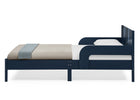 Navy (1729) 60-Cora Wood Twin Bed with Removable Guardrails