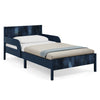 DCB: Navy (1729) 61-Cora Wood Twin Bed with Removable Guardrails