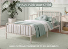 Oatmeal (1687) 2-Finley Metal Toddler Bed with Spindles