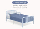 Blue (1773) 17-Finley Metal Toddler Bed with Spindles