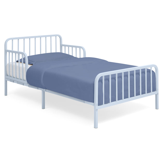 DCB: Blue (1773) 21-Finley Metal Toddler Bed with Spindles