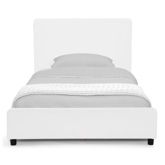 Upholstered Twin Bed with Headboard 6-Upholstered Twin Bed with Headboard