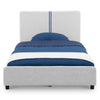Upholstered Twin Bed with Headboard 38-Upholstered Twin Bed with Headboard