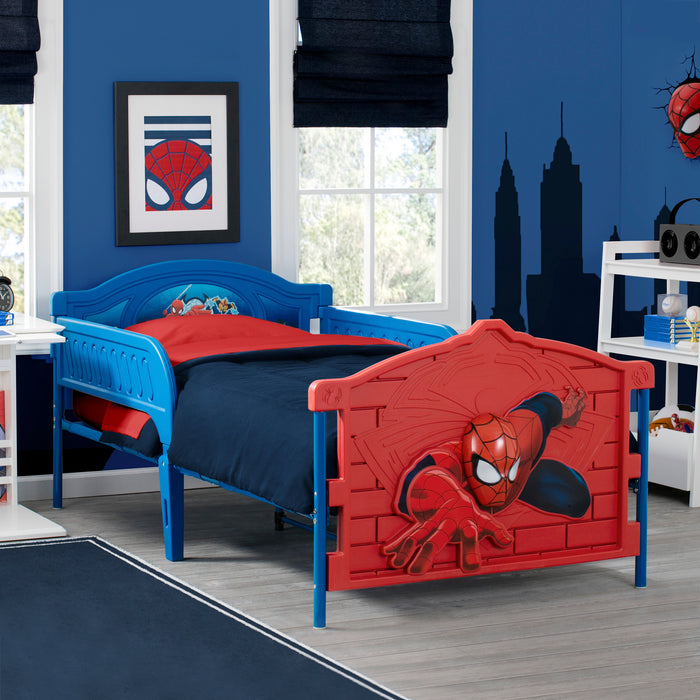 BB86658SM 1162 spider man plastic 3d twin bed lifestyle 101 2-Spider-Man Plastic 3D Twin Bed
