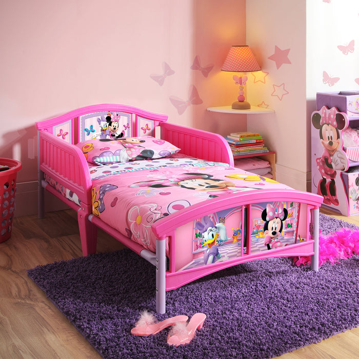 BB86686MN TB84848MN minnie bed multibin room props 0-Minnie Mouse Plastic Toddler Bed