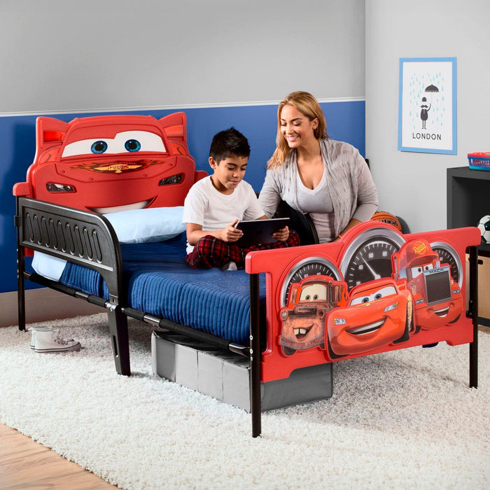 BB86690CR Cars Plastic 3D Twin Bed lifestyle 101 3-Cars Plastic 3D Twin Bed