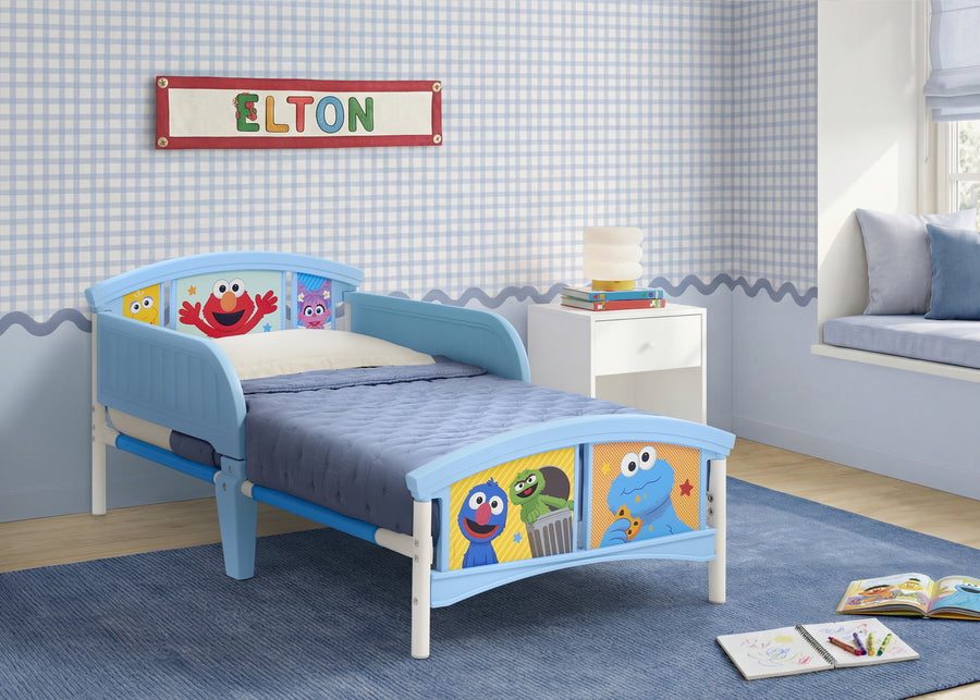 Assorted (999) 1-Sesame Street Plastic Toddler Bed