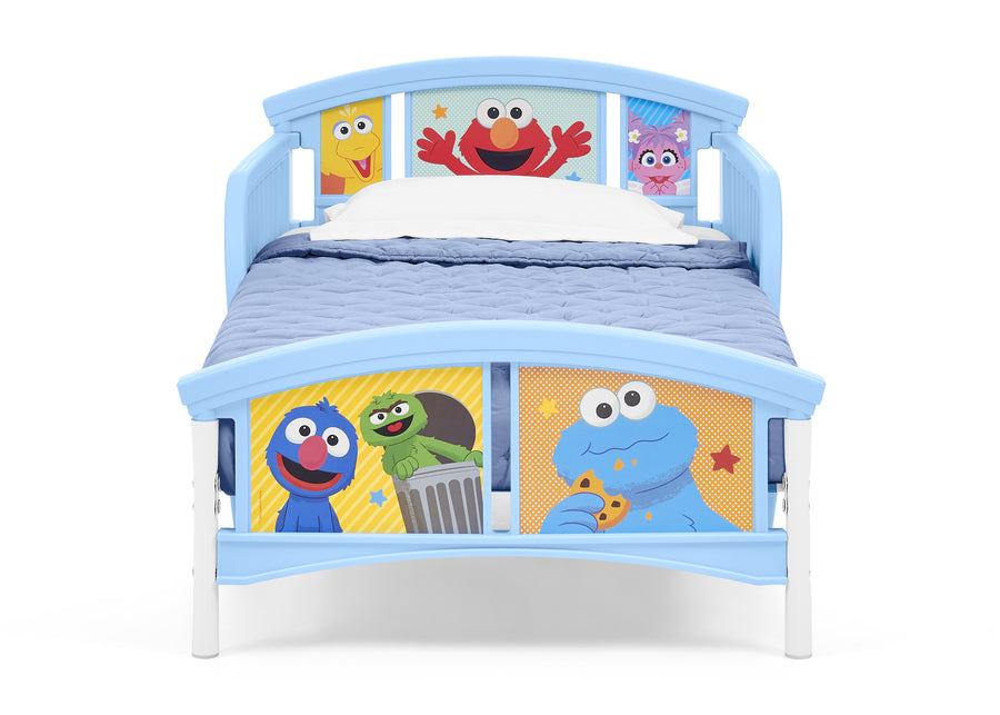 Assorted (999) 4-Sesame Street Plastic Toddler Bed
