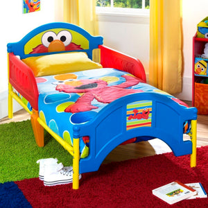 Sesame Street Plastic Toddler Bed 0-Sesame Street Plastic Toddler Bed
