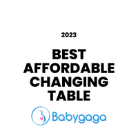 Award badge for Best Affordable Changing Table 2024