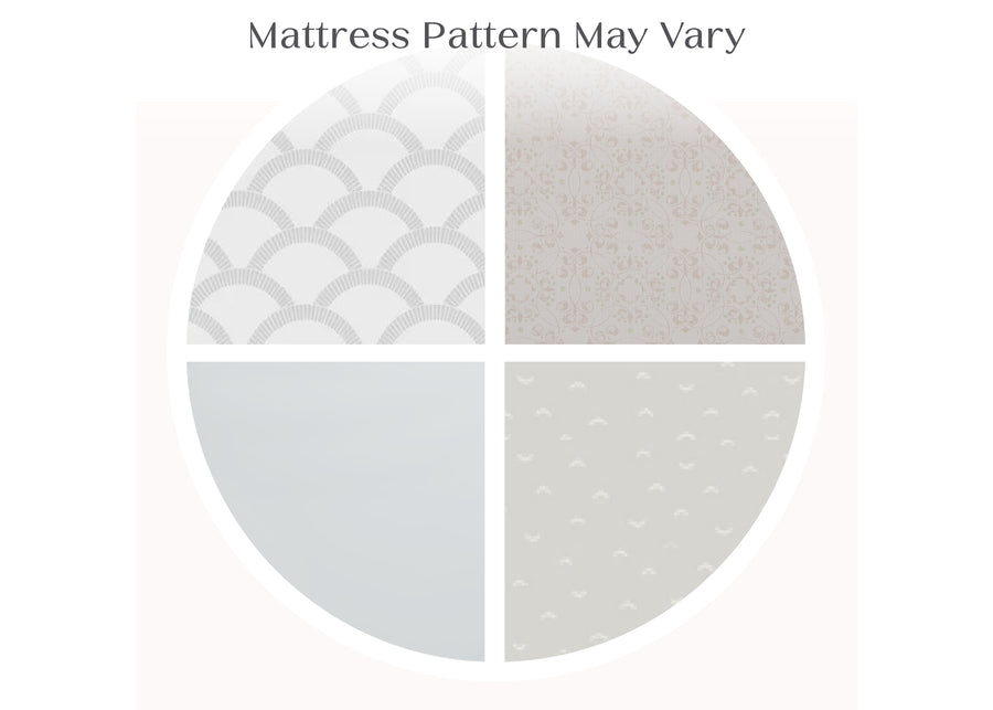 White (NO) 9-Twinkle Galaxy Limited 4-inch Mini Crib Mattress
