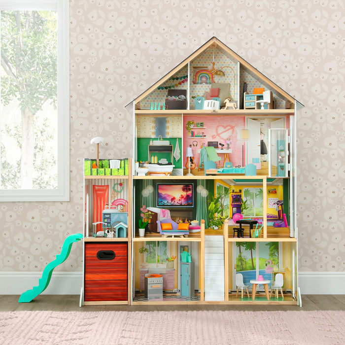 DH86572GN 1628 dollhouse large maui lifestyle 102 2-Deluxe Maui Dollhouse